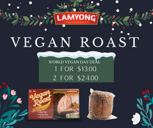 Load image into Gallery viewer, Lamyong Vegan Roast (Black Pepper) 1pk or 3pks
